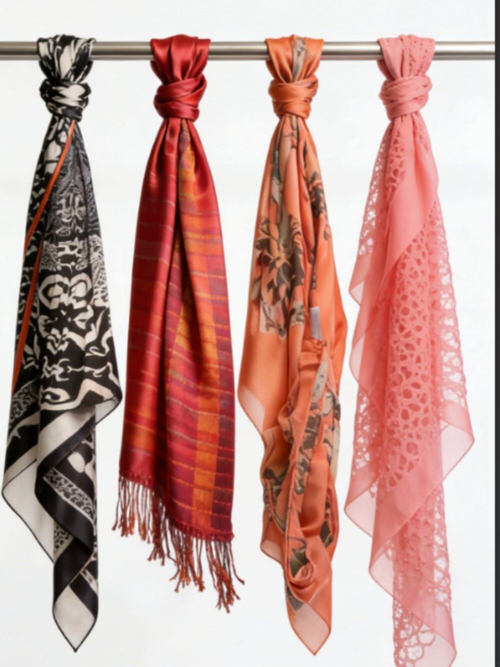 🧣 4 Scarf Bundle Pinks and Corals